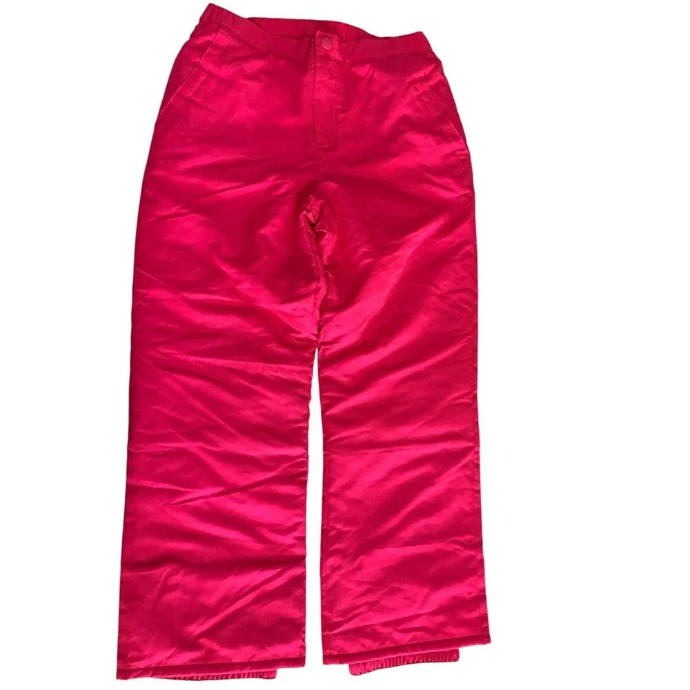 The Children's Place Snow Pants Girls 12 Winter Fleece Lined Hot Gossip Neon